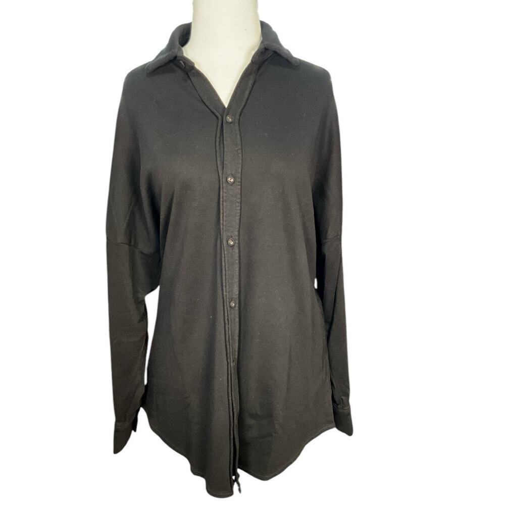 NWT Revolve Lanston Black Oversized Button Down Sweater Size Small Long Sleeve